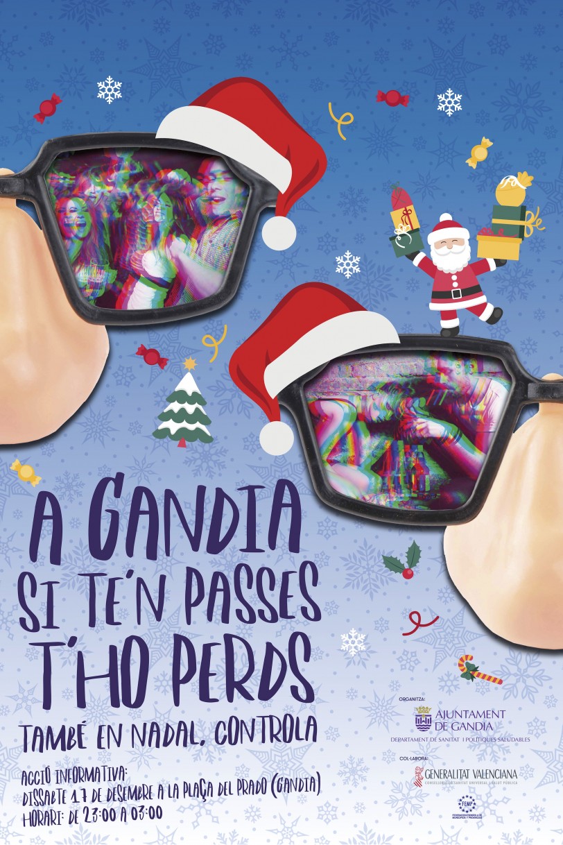 Gandia lanza una campaña de concienciación sobre el consumo de alcohol