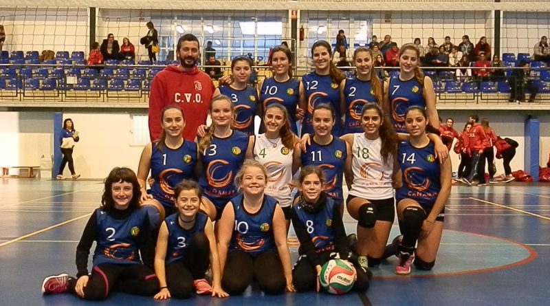 Primera derrota de la liga del juvenil Cañamás Volei de Oliva
