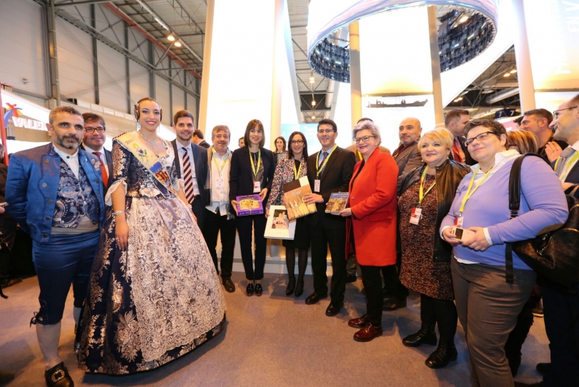 Fitur: Las Fallas de Gandia promocionan la fiesta y la ciudad en Madrid