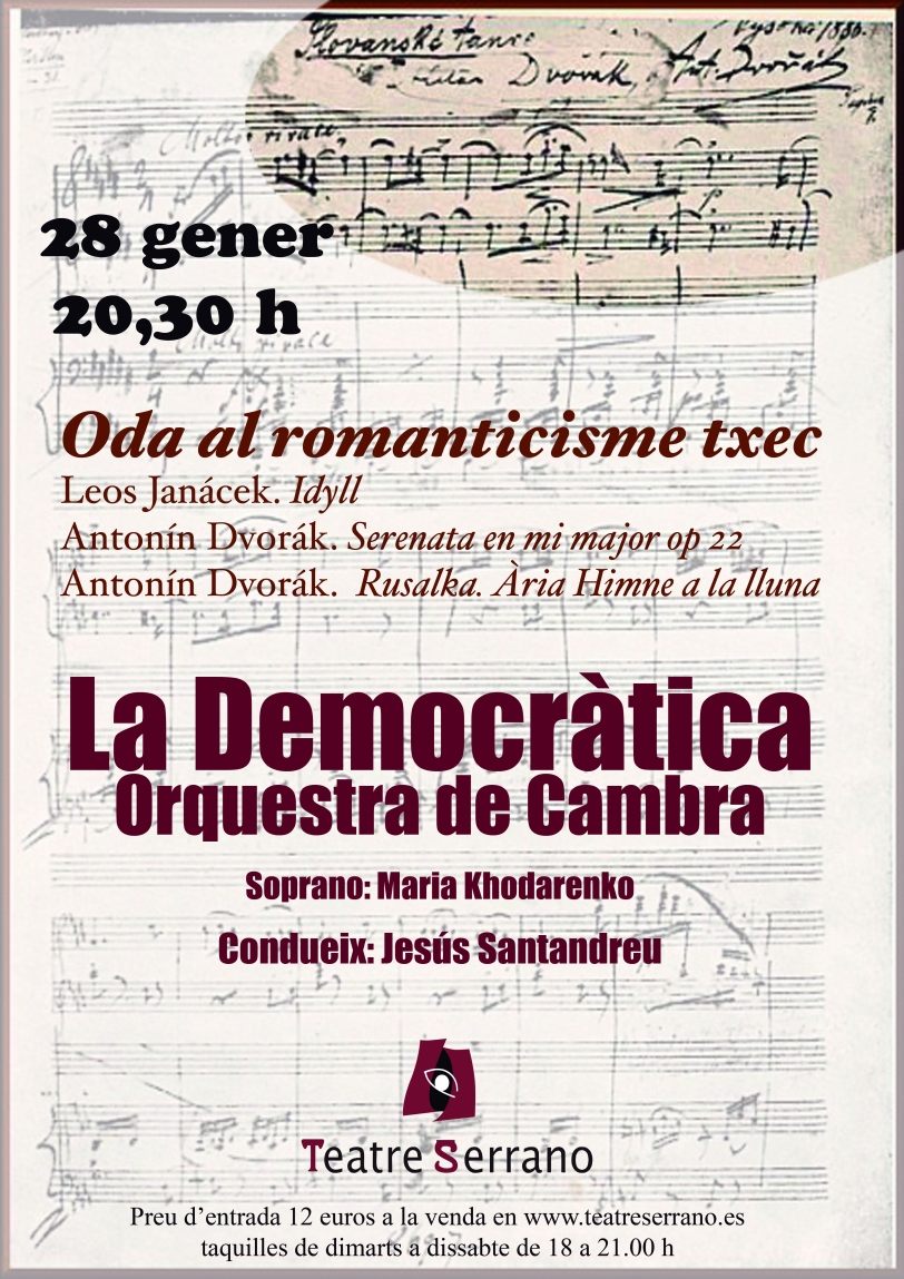 La orquesta de cámara La Democrática de Valencia vuelve al Teatre Serrano