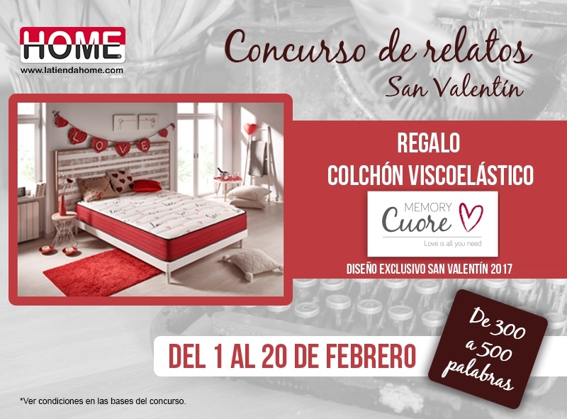 Concurso de relatos cortos para San Valentín de la mano de La Tienda HOME