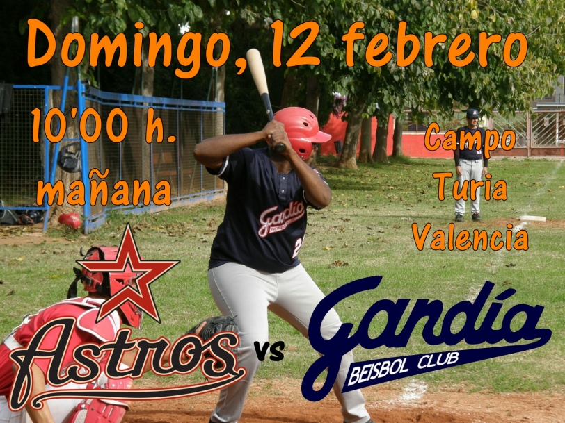 El Gandia Béisbol Club se enfrenta al Astros Valencia fuera de casa