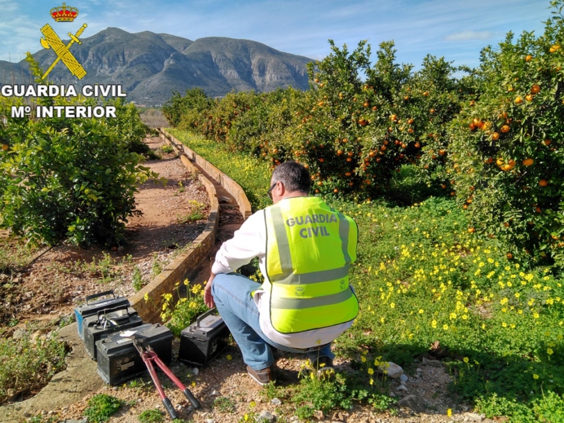 La Guardia Civil detiene a 2 personas por 13 robos en Tavernes de Valldigna