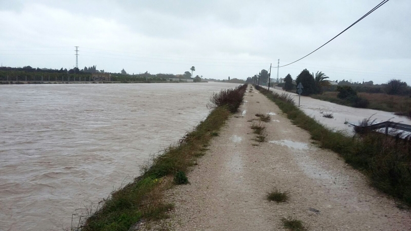 Un milllón de euros en daños en Oliva a consecuencia del temporal