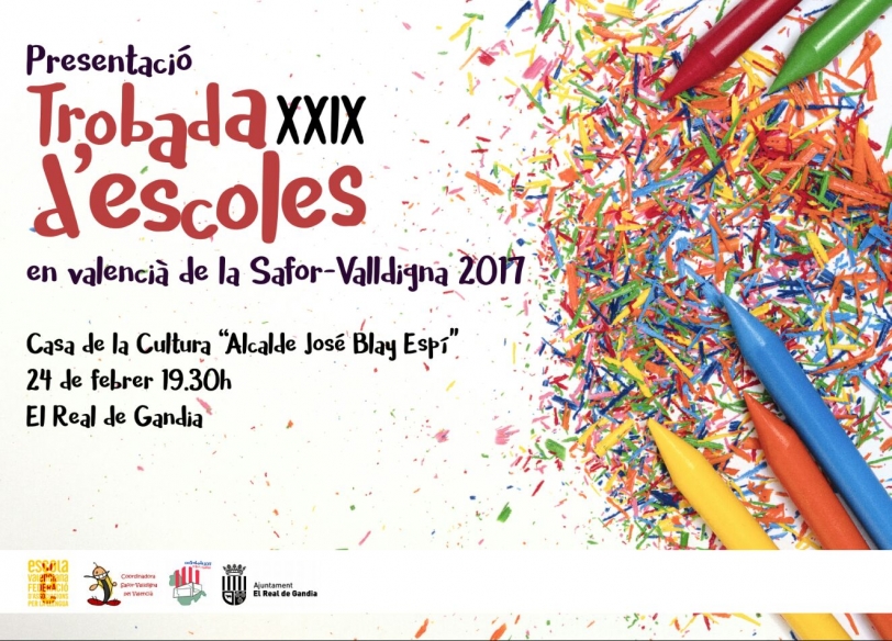 Presentación XXIX Trobada d'escoles en valencià de la Safor-Valldigna