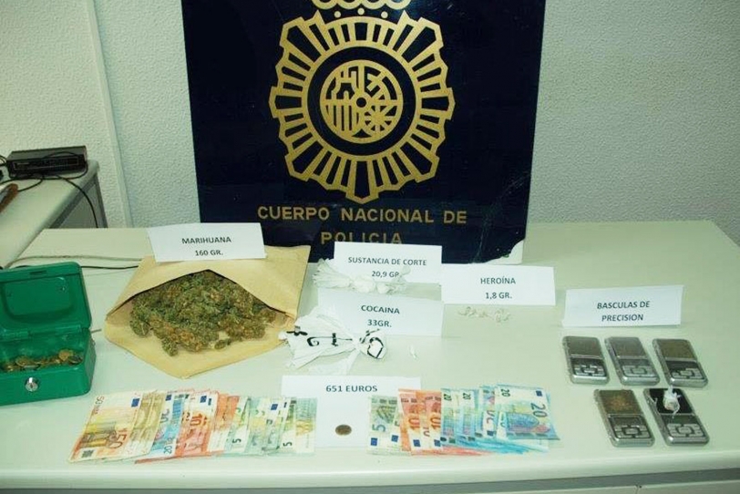 Seis detenidos en Gandia por vender droga en cuatro viviendas de la ciudad