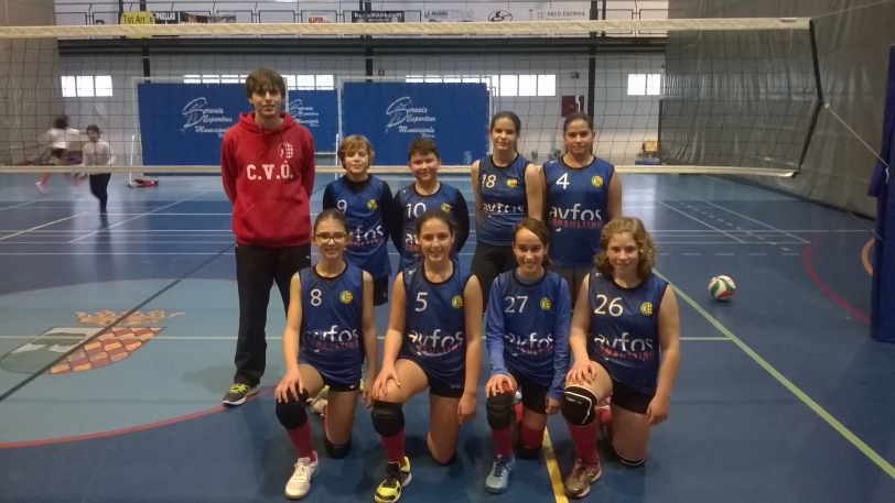 Los alevines del Club Volei Oliva A logran la quinta victoria consecutiva