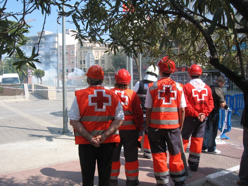 Cruz Roja Gandia reúne 40 voluntarios en el dispositivo preventivo de Fallas