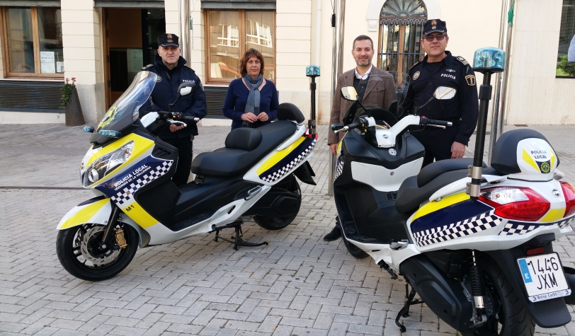 Tavernes de la Valldigna dota a la Policía Local dos nuevas scooters