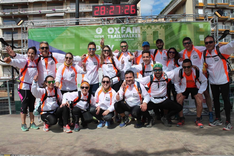 Un equipo de Caixa Popular la Safor en la TrailWalker Oxfam de Girona