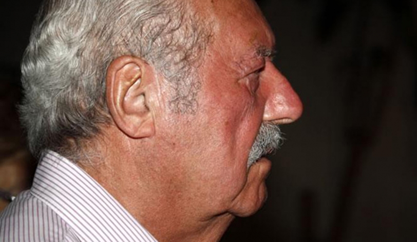 El exteniente coronel golpista, Antonio Tejero, en un funeral en Rafelcofer