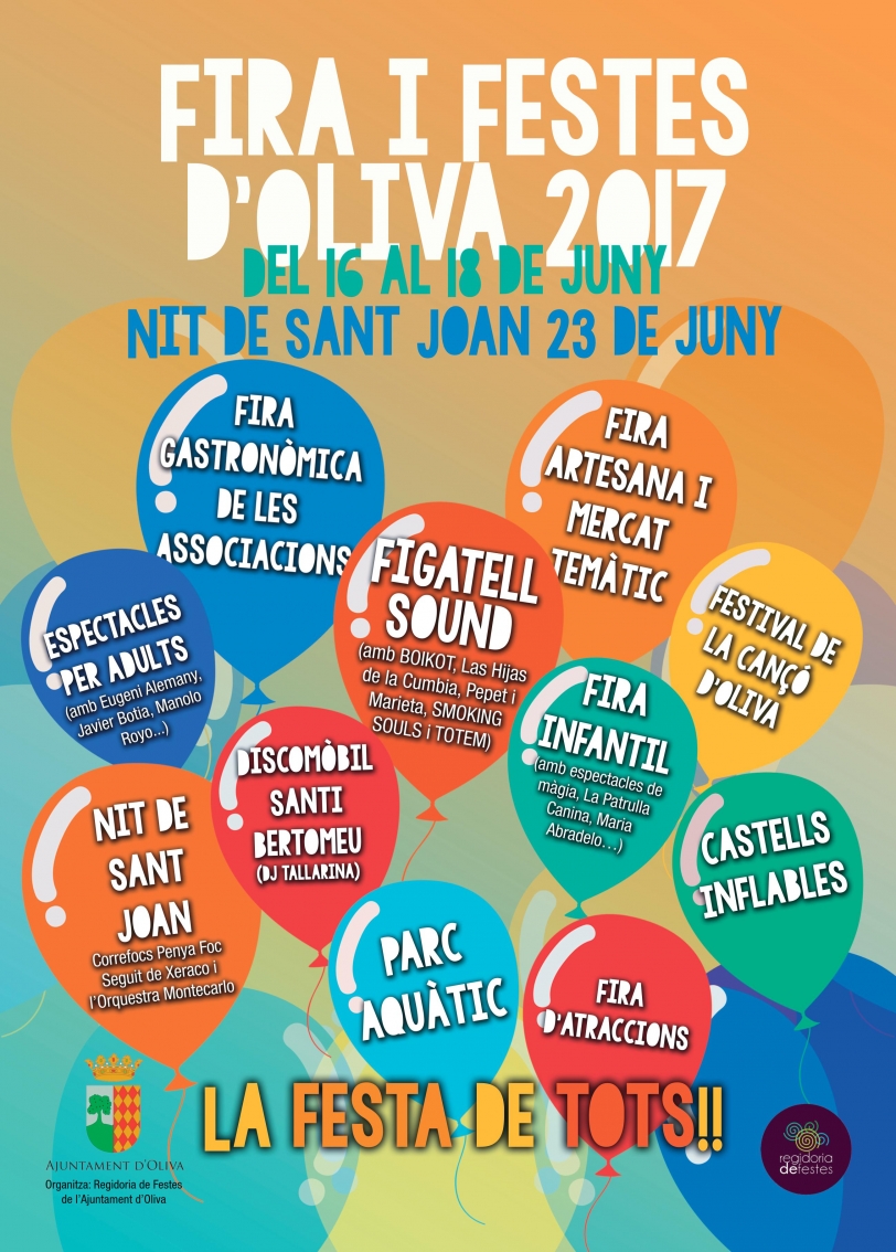 El Ayuntamiento de Oliva presenta la programación oficial del Fira i Festes