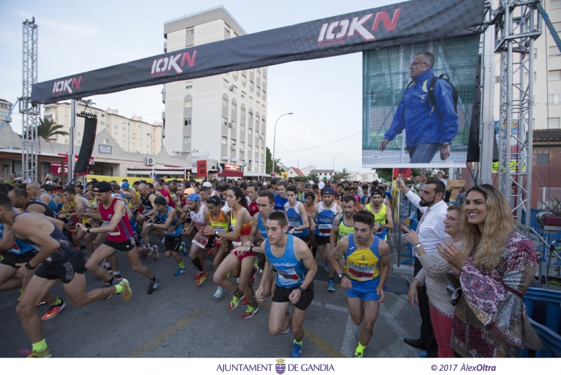 Hassane Ahouchar, ganador absoluto de la 10K Nocturno Platja de Gandia