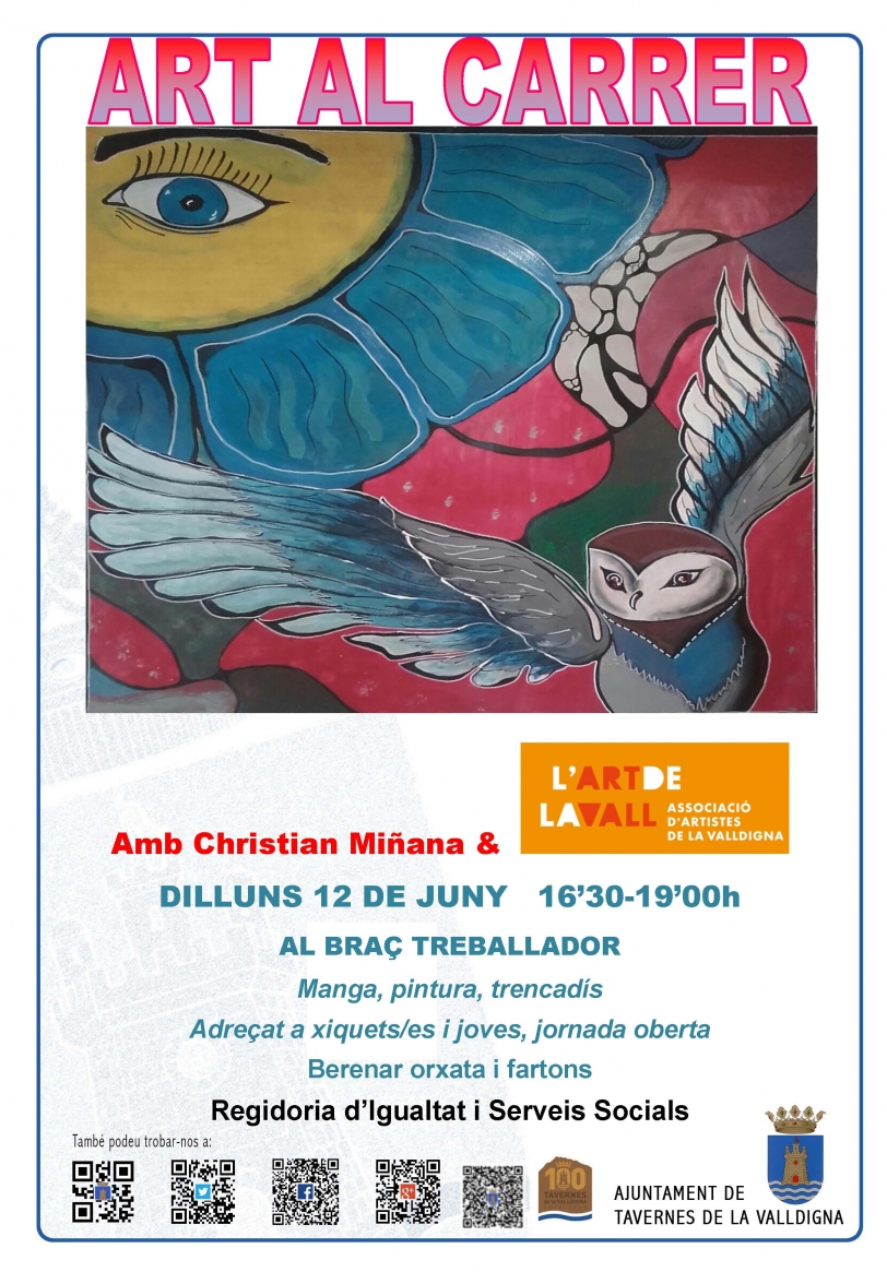 El Ayuntamiento de Tavernes organiza una jornada de Arte en la calle