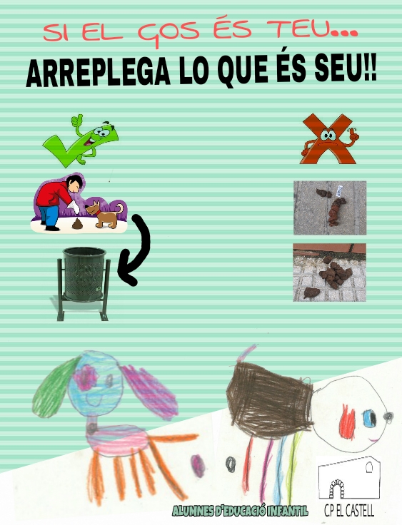 Alumnos del CP El Castell inician una campaña de recogida de excrementos