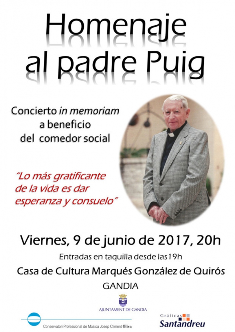 La Casa de la Marquesa acoge un Concierto-homenaje póstumo al padre Puig, SJ