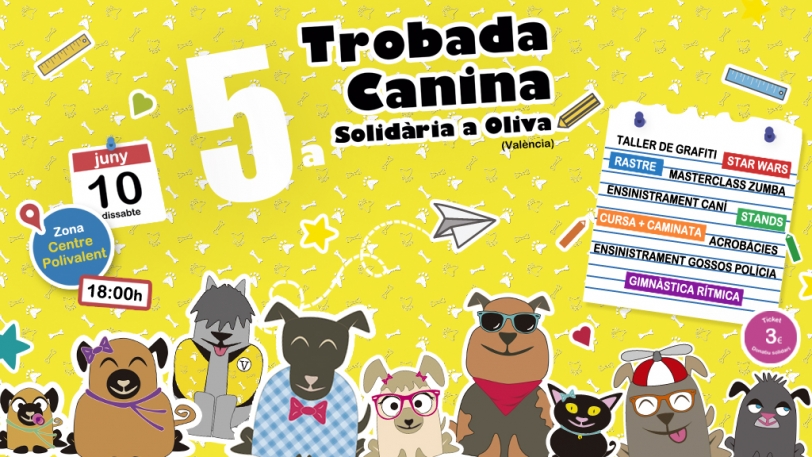 Oliva celebra este fin de semana la 5ª Trobada Canina Solidaria