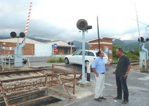 Las obras del paso a nivel elevado en Xeresa comienzan en septiembre
