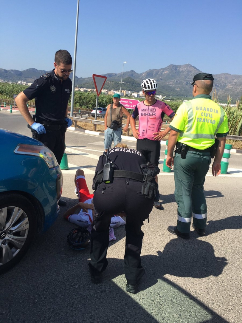 Atropello de dos ciclistas en Xeraco