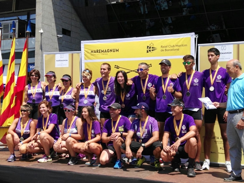 El RCN de Gandia queda segundo en la IV copa Maremagnum de remo