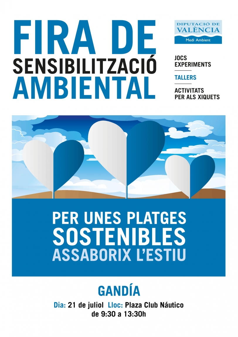 Llega a Gandia la Feria de Sensibilización Ambiental de la Diputación