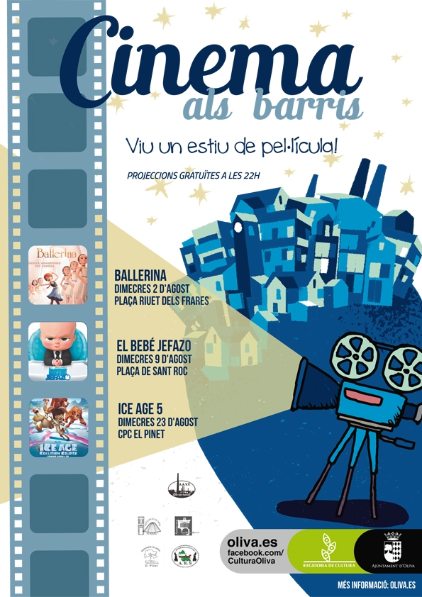 El Ayuntamiento de Oliva presenta la campaña gratuita `Cinema als barris´