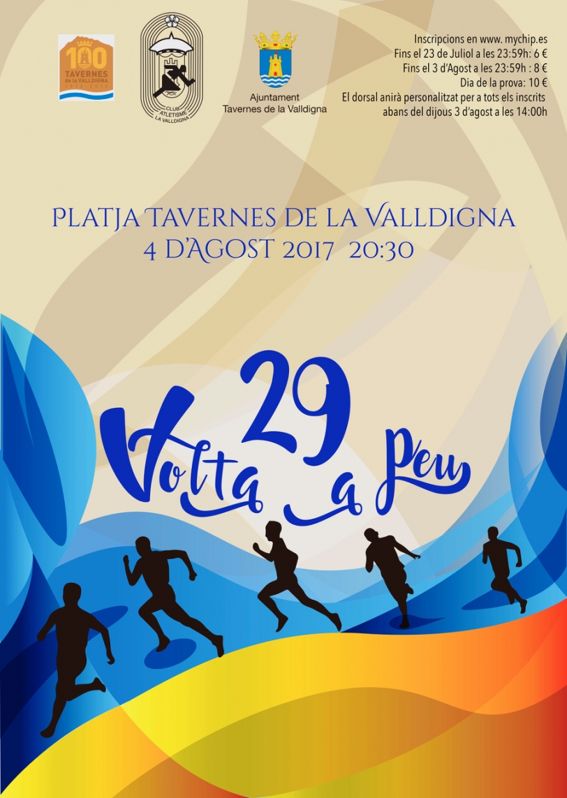 La playa de Tavernes acogerá la 29º Volta a Peu el próximo 4 de agosto