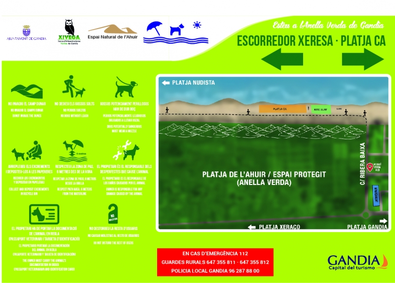 La playa Ca y alrededores ya disponen de carteles informativos de la zona