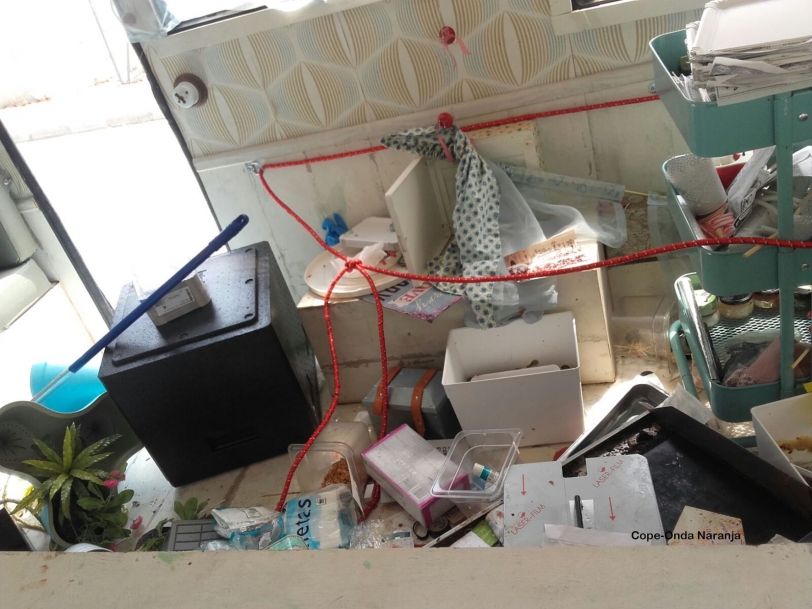 Destrozan una caravana de comida rápida a plena luz del día en Gandia