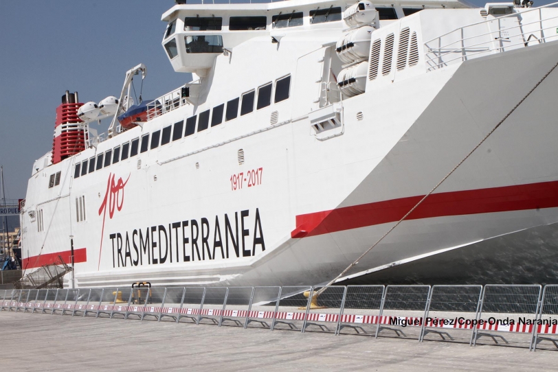 Trasmediterranea mantiene la línea Gandia - Baleares hasta el 1 de octubre