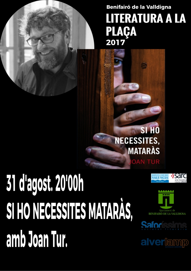 Joan Tur presenta su último libro en el festival 'Literatura a la Plaça'