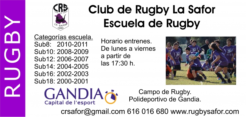 El Club de Rugby La Safor ya ha comenzado los entrenamientos 