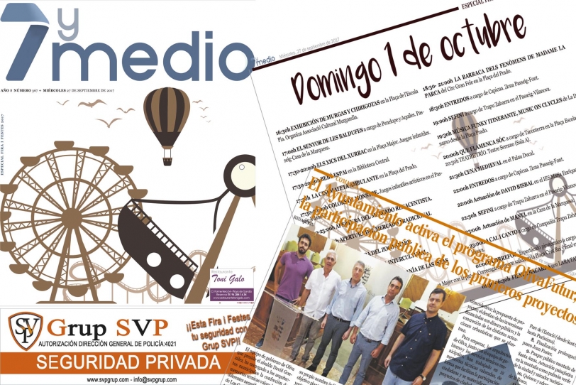 El especial Fira i Festes ya en el periódico gratuito 7 y Medio Noticias