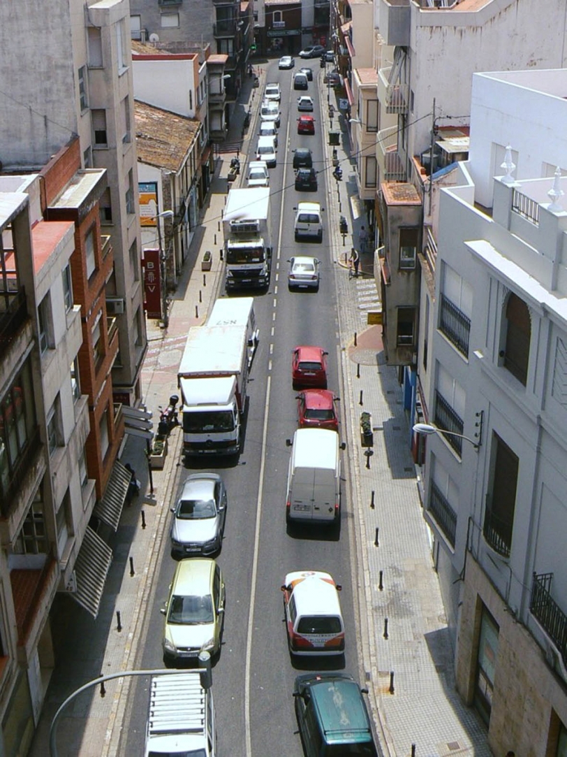 Corte de la N-332 a su paso por dentro de Oliva por obras de mejora