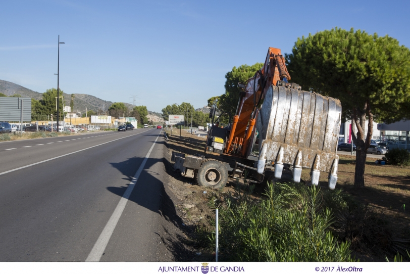 Las obras de la integración del polígono Alcodar con Gandia han comenzado