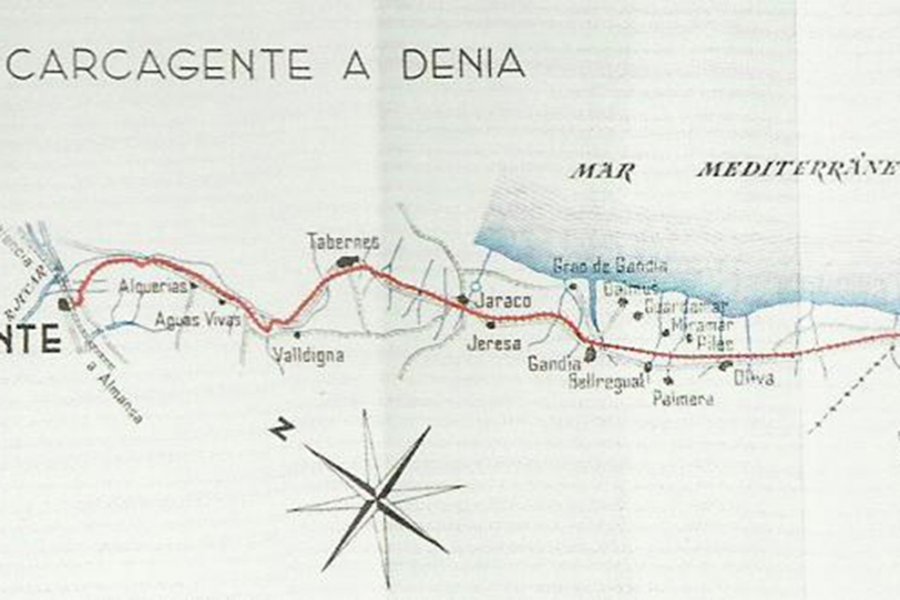 Primer paso para conectar Carcaixent-Gandia-Dénia a través de una vía verde