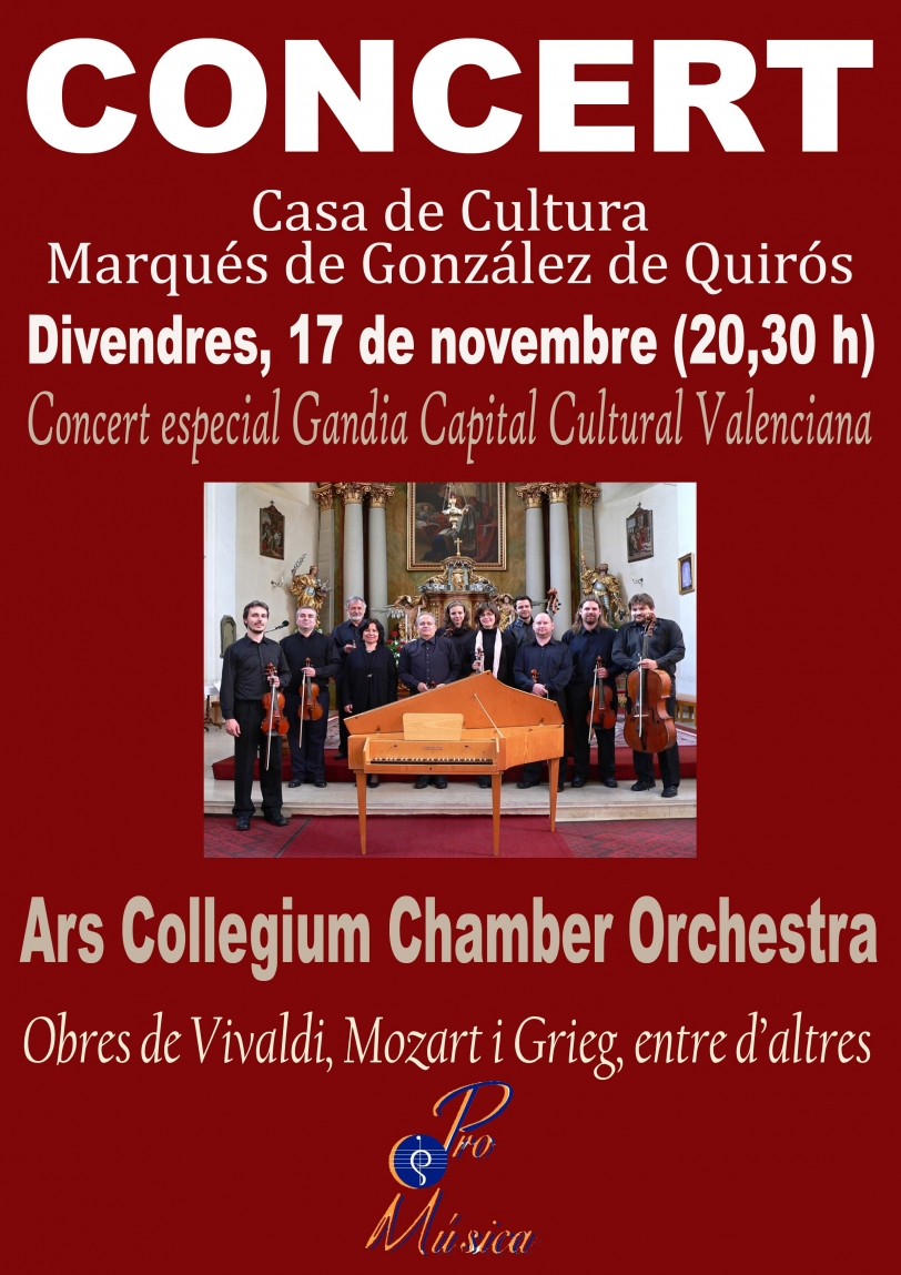 Pro-Música prepara un concierto especial para Capital Cultural Valenciana