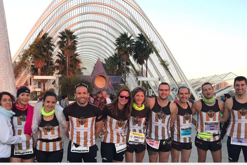 Corredores del GR Real de Gandia en la maratón y 10k de València