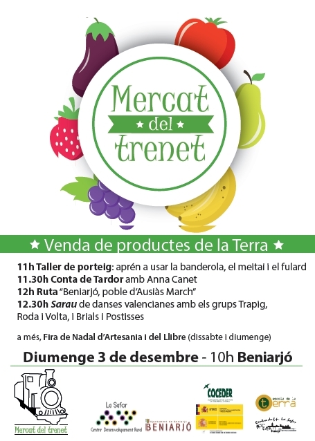 El Mercat del Trenet vuelve al pueblo de Ausiàs March este fin de semana