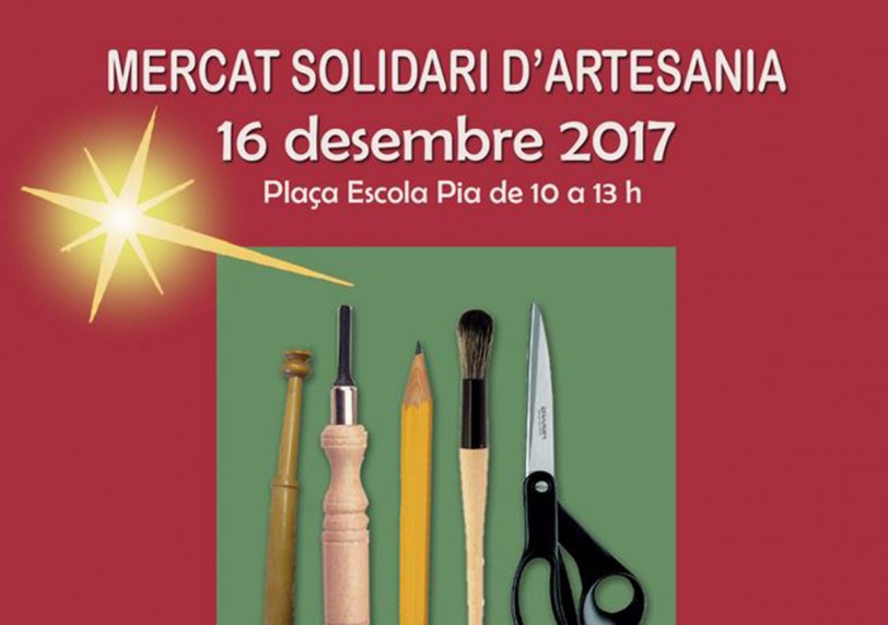 Un mercado solidario de artesanía tendrá lugar el próximo sábado
