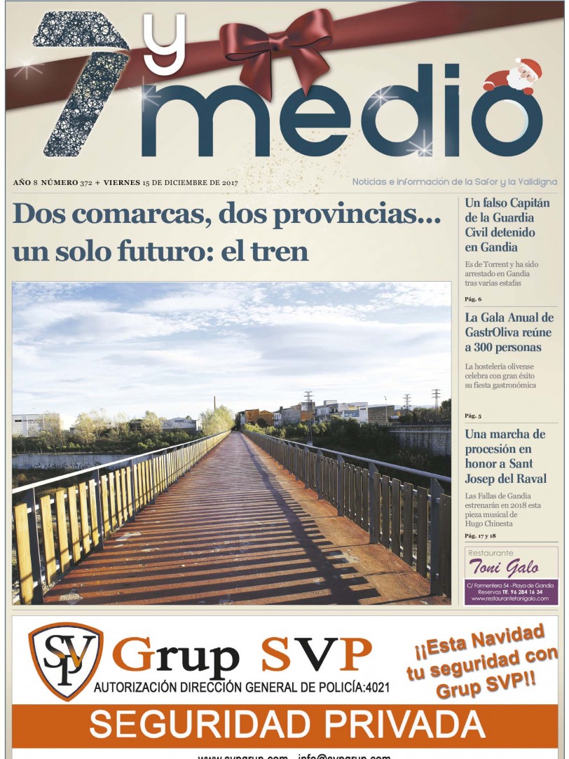 El periódico gratuito líder en la Safor, 7 y Medio, con el especial Navidad
