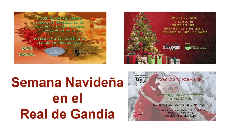 Semana de actividades navideñas en el Real de Gandia