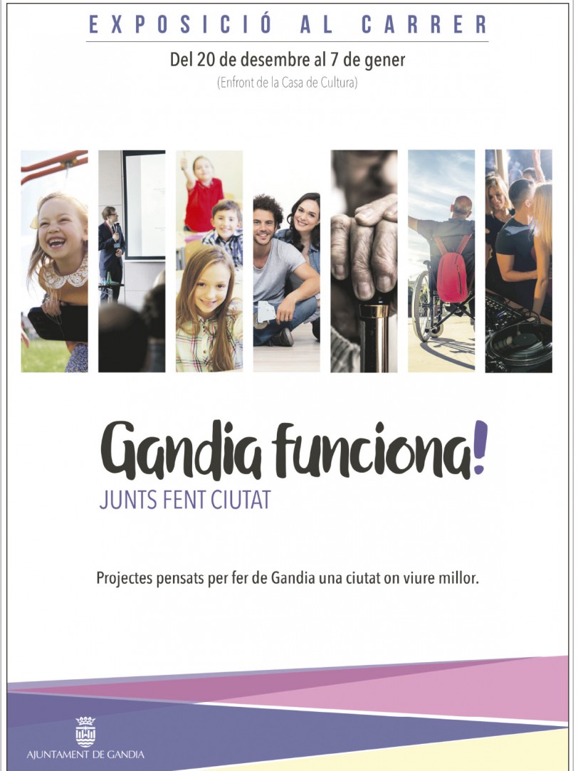 Gandia inaugura el miércoles una exposición de proyectos de ciudad
