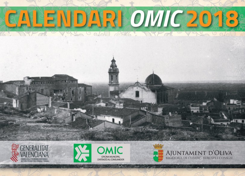A partir de mañana estará disponible el calendario OMIC 2018 de Oliva