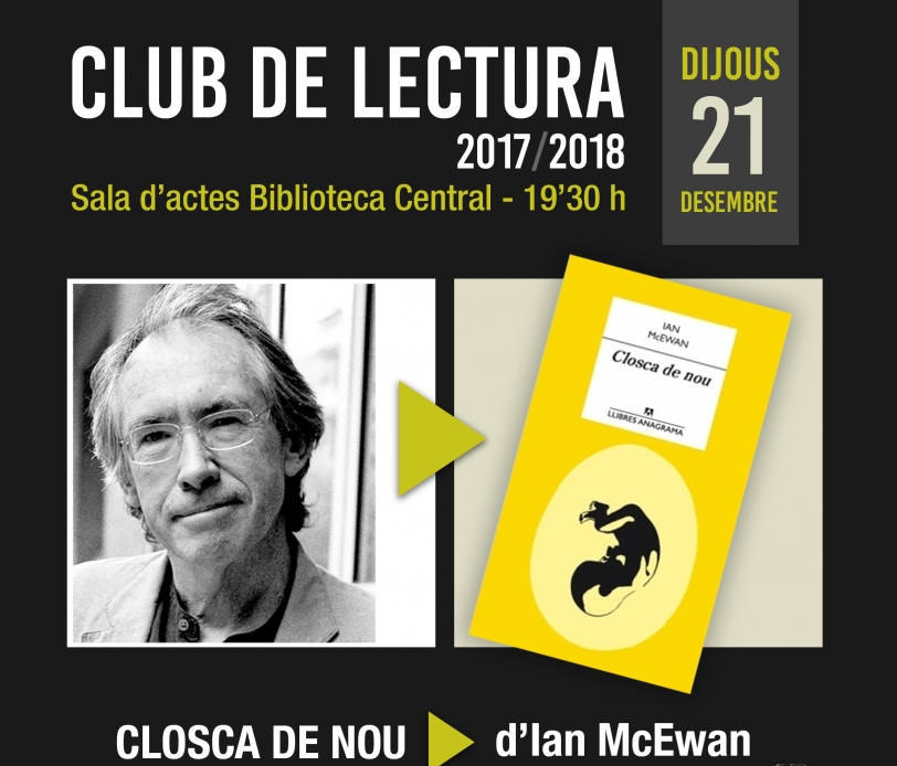 El club de lectura opta por la novela ''Cáscara de nuez'' para su 3ª sesión