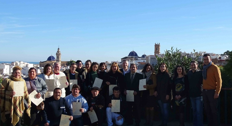 Entregados los diplomas del taller ocupacional Centelles Oliva III