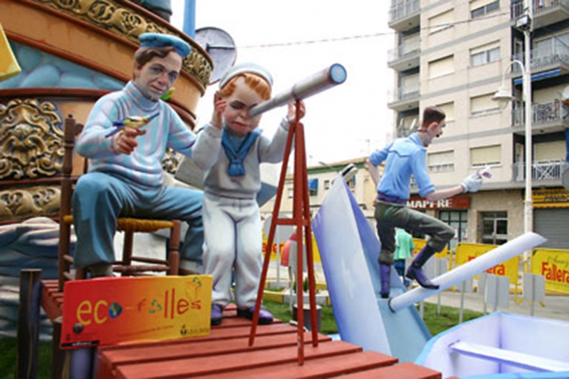 Las Fallas de Gandia en vías de recuperar el premio a la escena ecológica