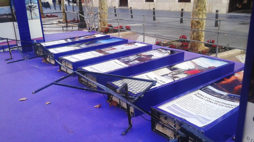 El ayuntamiento de Gandia informa de un solo panel dañado en la Exposición