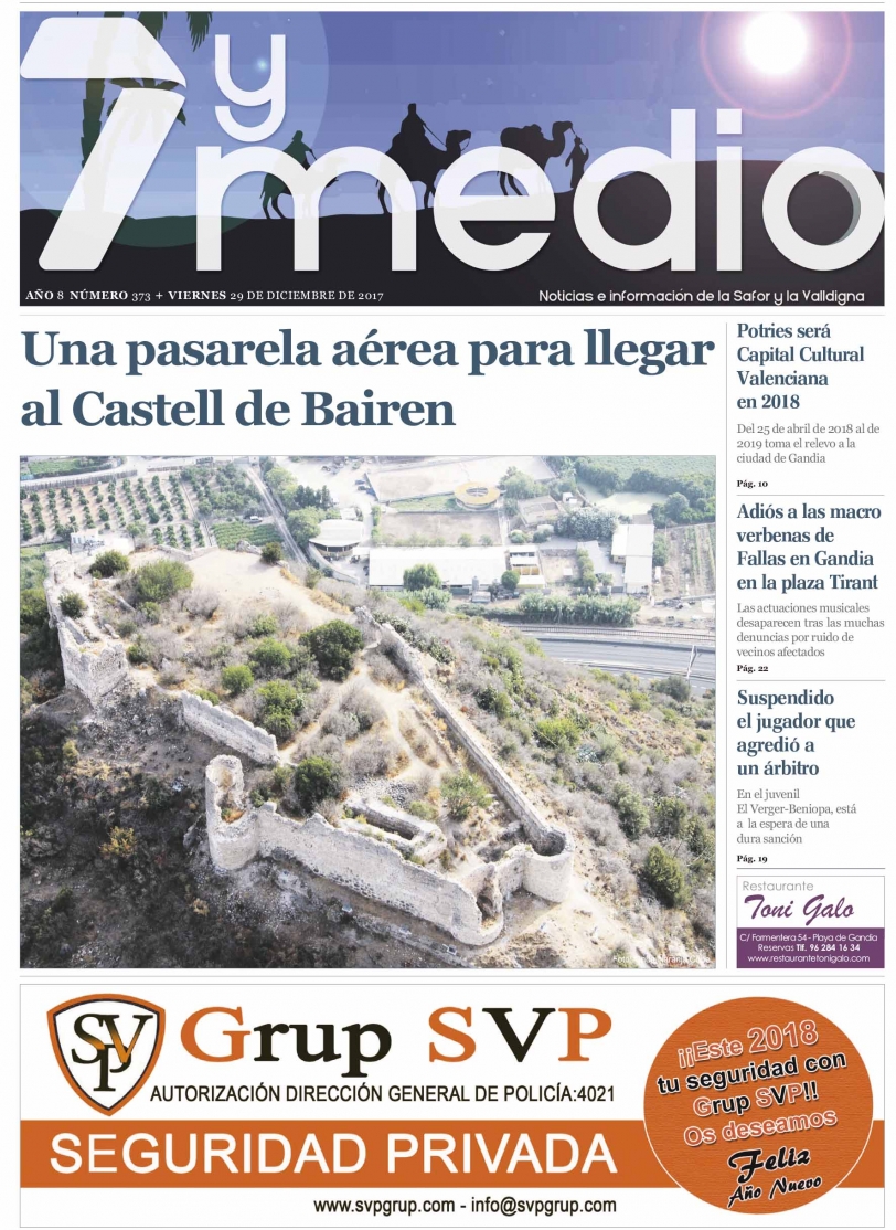 El periódico gratuito líder en la Safor, 7 y Medio, con el especial Reyes