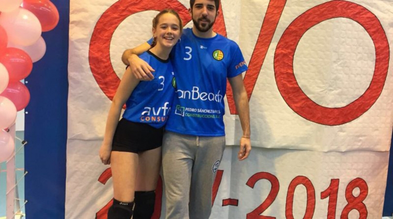 La jugadora de voleibol Andrea Gutierrez, en la Selección Valenciana